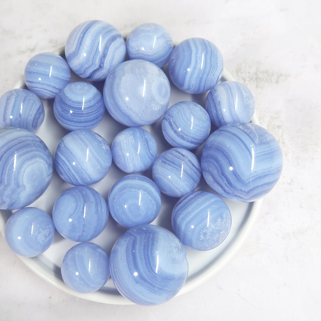 Blue Lace Agate Spheres