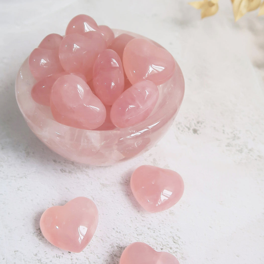 Star Rose Quartz Mini Heart