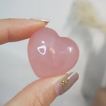 Load image into Gallery viewer, Star Rose Quartz Mini Heart
