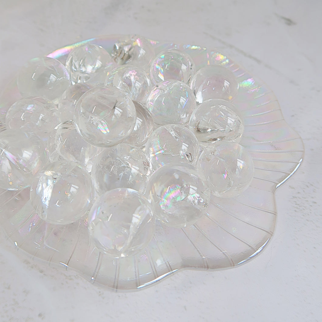 Rainbow Clear Quartz Spheres